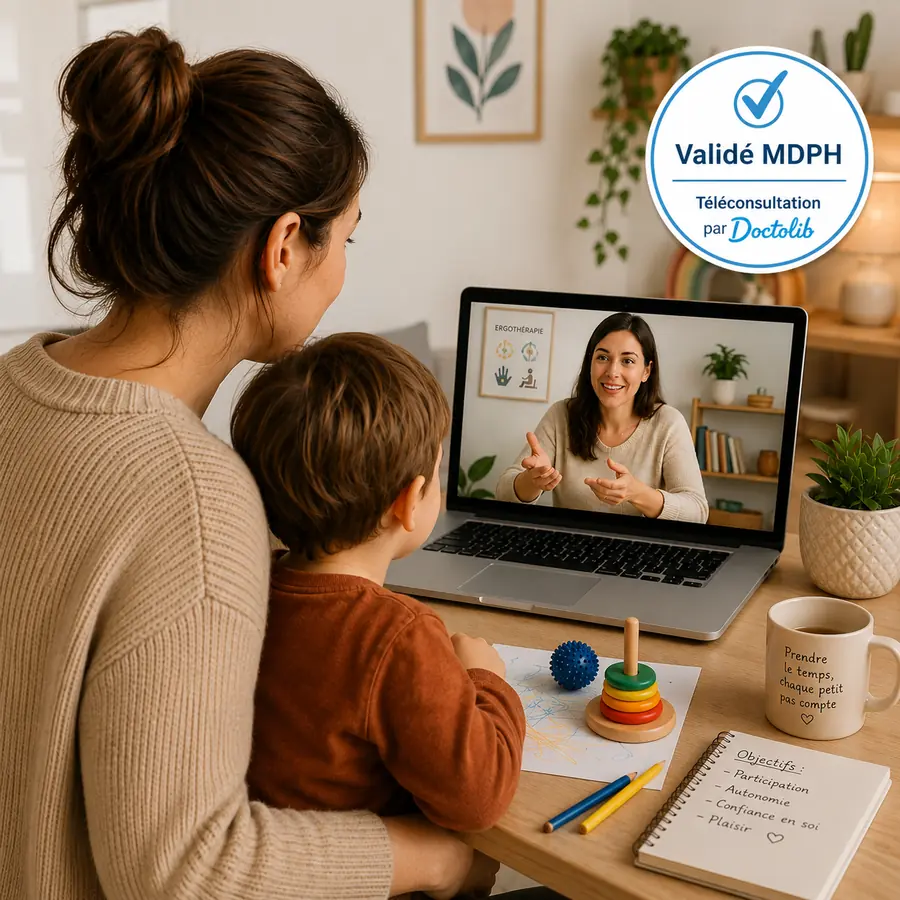 Bilan en ergothérapie en téléconsultation Doctolib pour enfant, Ergothérapeute Dijon